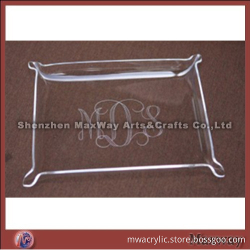 Clear Finely Designed High Grade Hot Selling Lucite Tray